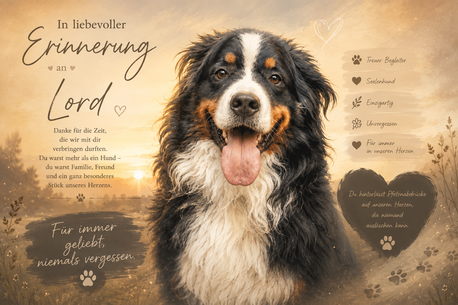 Lord Du bleibst unvergessen